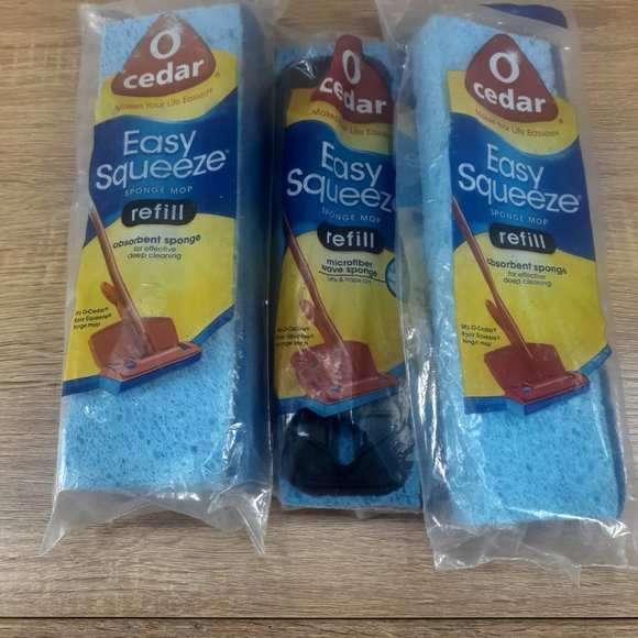 O Cedar Other 3 O Cedar Easy Squeeze Sponge Mop Refill New In Original Packaging Poshmark